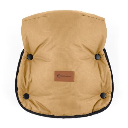PETITE&MARS - SÆT 4-i-1 kørepose COMFY + håndmuffer til klapvogn Elegant Caramel