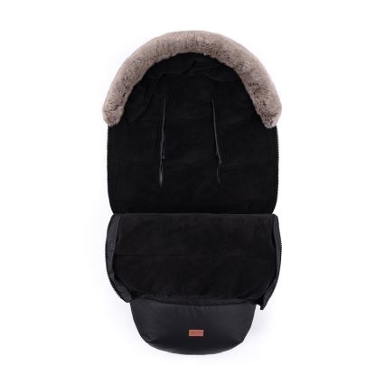 PETITE&MARS - SÆT 4-i-1 kørepose COMFY + håndmuffer til klapvogn Forever Black