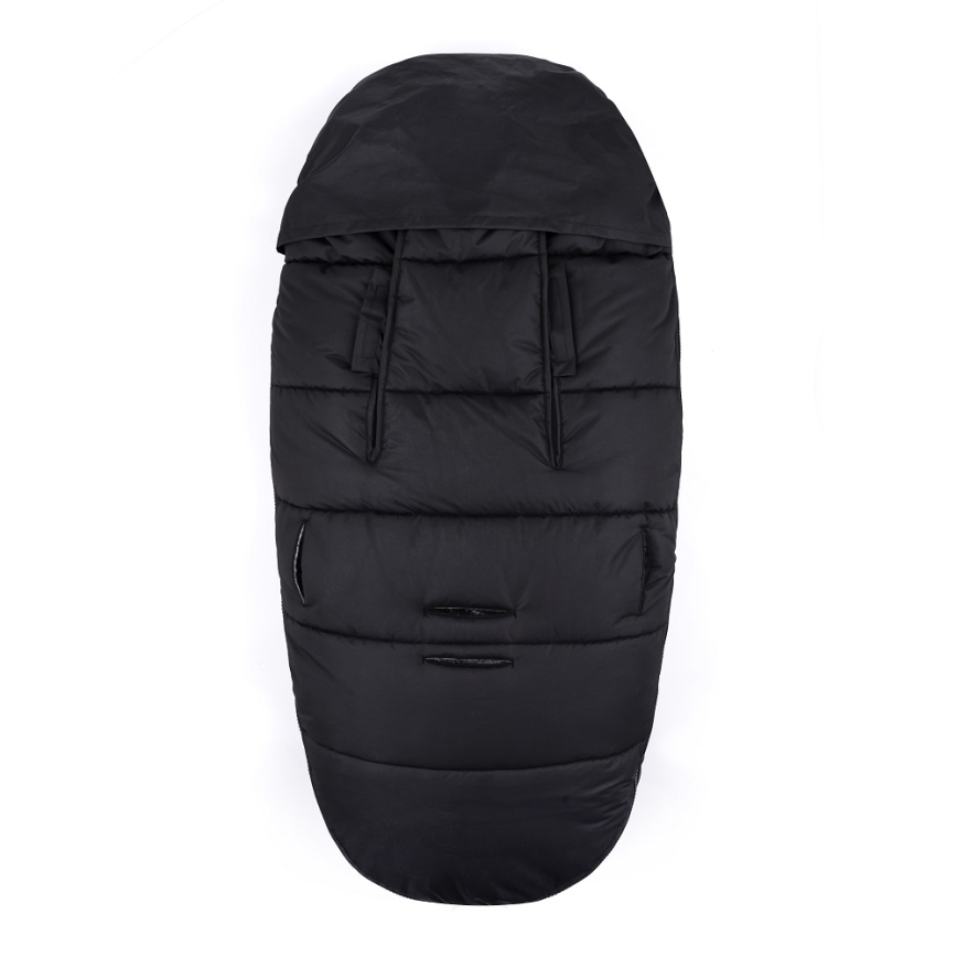 PETITE&MARS - SÆT 4-i-1 kørepose COMFY + håndmuffer til klapvogn Forever Black