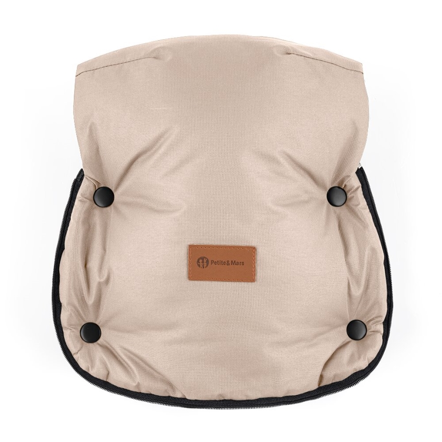 PETITE&MARS - SÆT 4-i-1 kørepose COMFY + håndmuffer til klapvogn Rose Petal