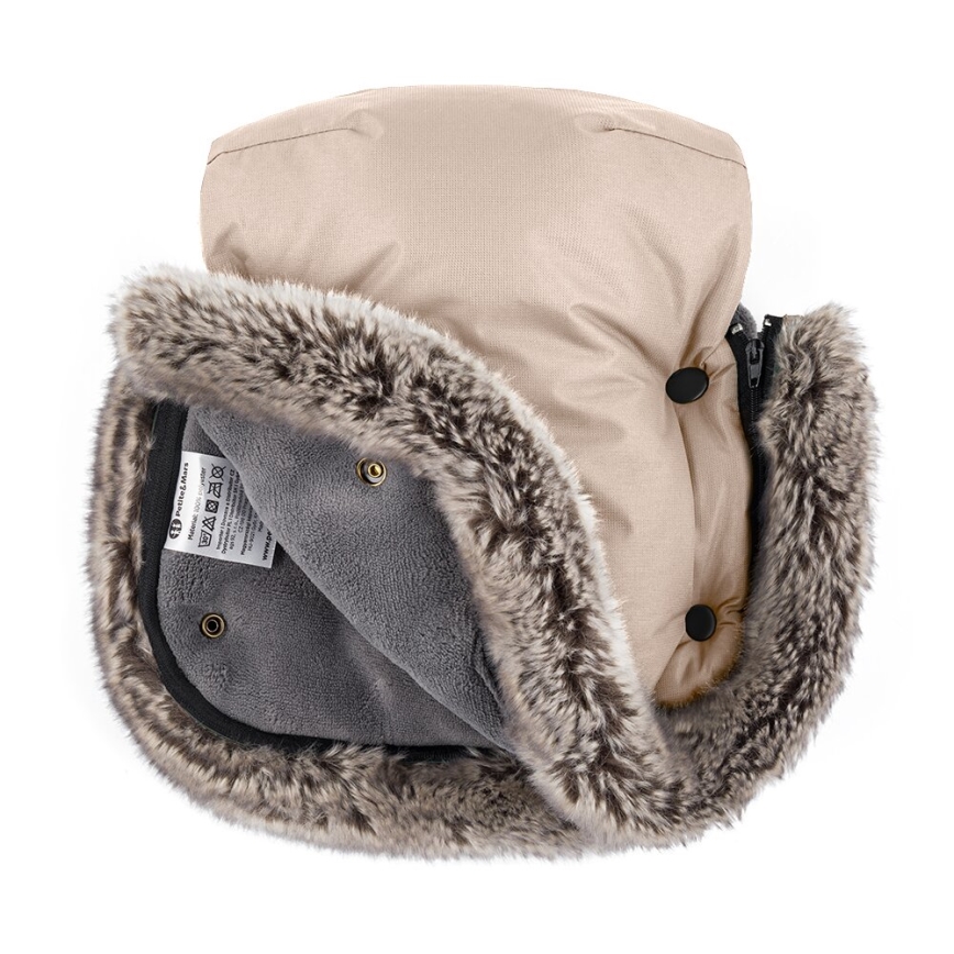 PETITE&MARS - SÆT 4-i-1 kørepose COMFY + håndmuffer til klapvogn Rose Petal