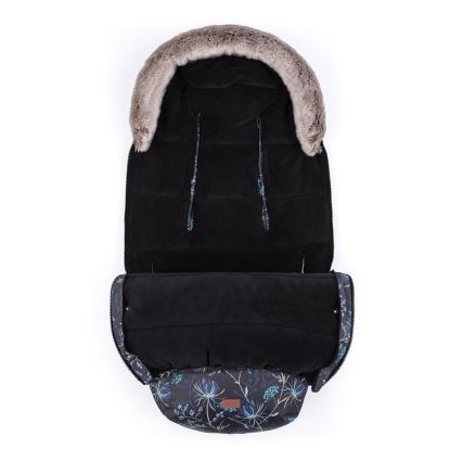 PETITE&MARS - SÆT 4-i-1 kørepose COMFY Stylish Beauty + håndmuffer til klapvogn
