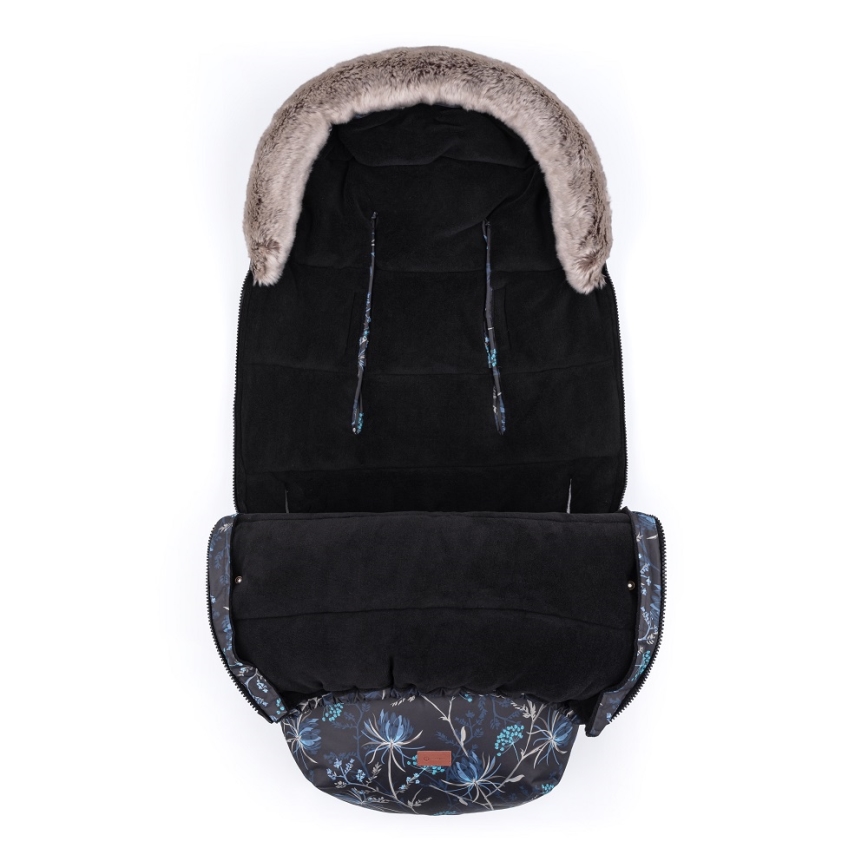 PETITE&MARS - SÆT 4-i-1 kørepose COMFY Stylish Beauty + håndmuffer til klapvogn