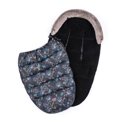 PETITE&MARS - SÆT 4-i-1 kørepose COMFY Stylish Beauty + håndmuffer til klapvogn
