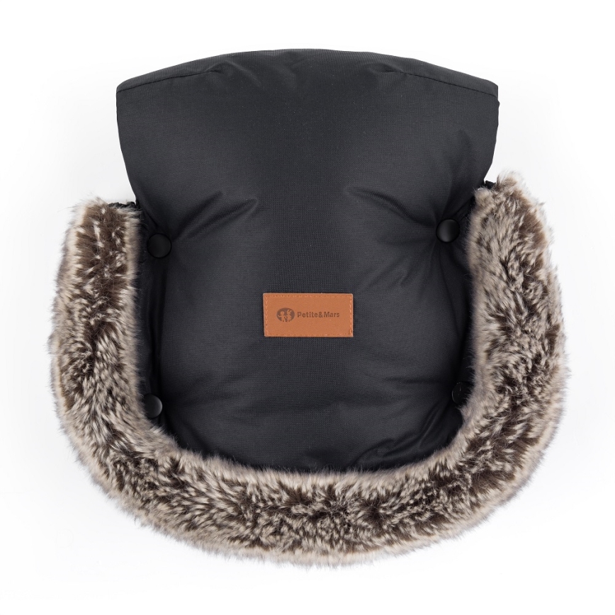 PETITE&MARS - SÆT 4-i-1 kørepose COMFY Stylish Beauty + håndmuffer til klapvogn