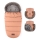 PETITE&MARS - SÆT Børnefødselspose 4-i-1 COMFY + håndvarmere til klapvogn FURRY Pastel Peach
