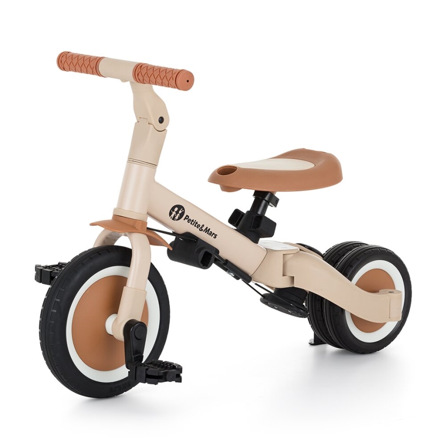 PETITE&MARS - Trehjulet cykel 5-i-1 TURBO Desert Sand