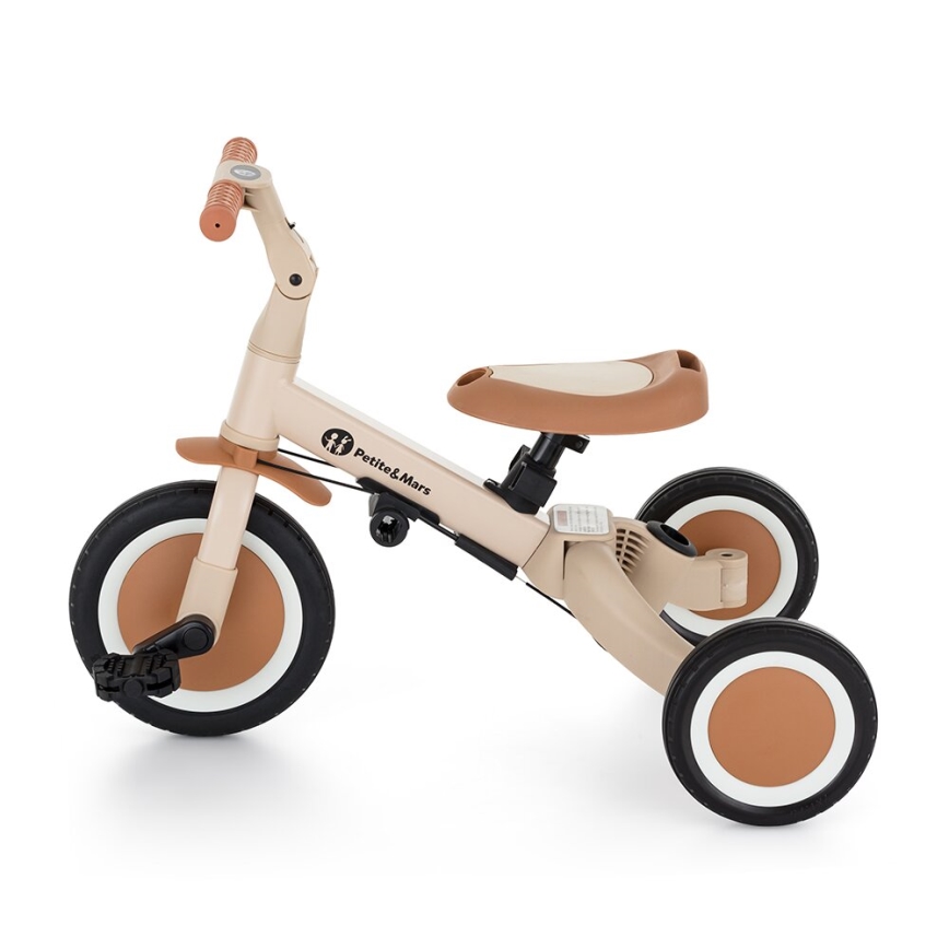 PETITE&MARS - Trehjulet cykel 5-i-1 TURBO Desert Sand