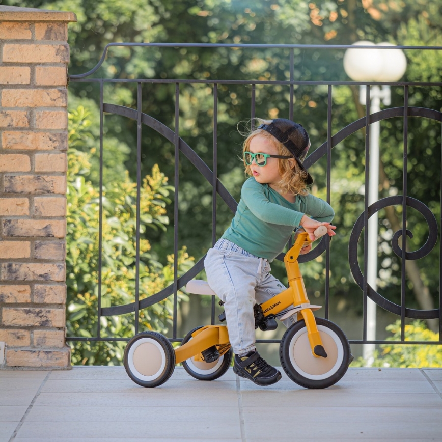 PETITE&MARS - Trehjulet cykel 5-i-1 TURBO Intense Ochre