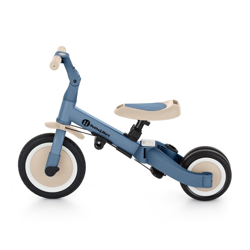 PETITE&MARS - Trehjulet cykel 5-i-1 TURBO Ocean Blue