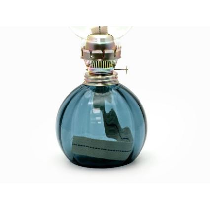 Petroleums lampe BASIC 38 cm røg