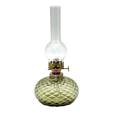 Petroleums lampe Eliška 20 cm skovgrøn
