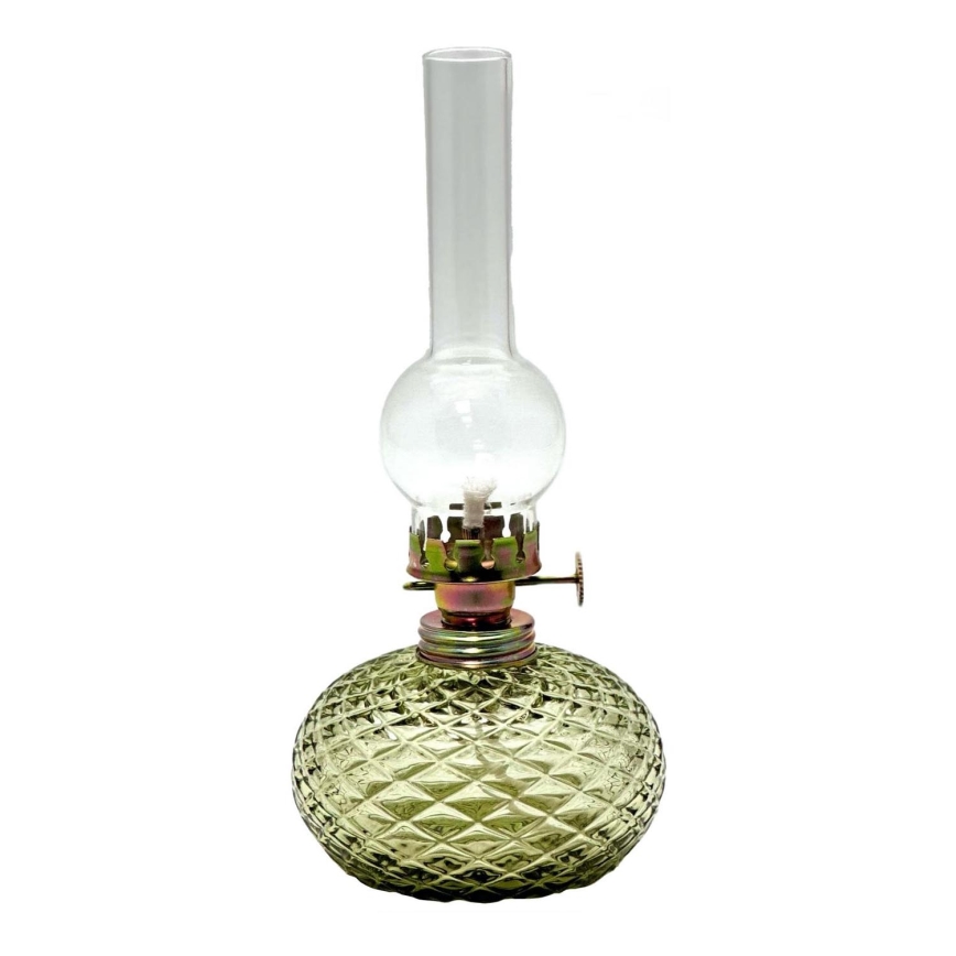 Petroleums lampe Eliška 20 cm skovgrøn