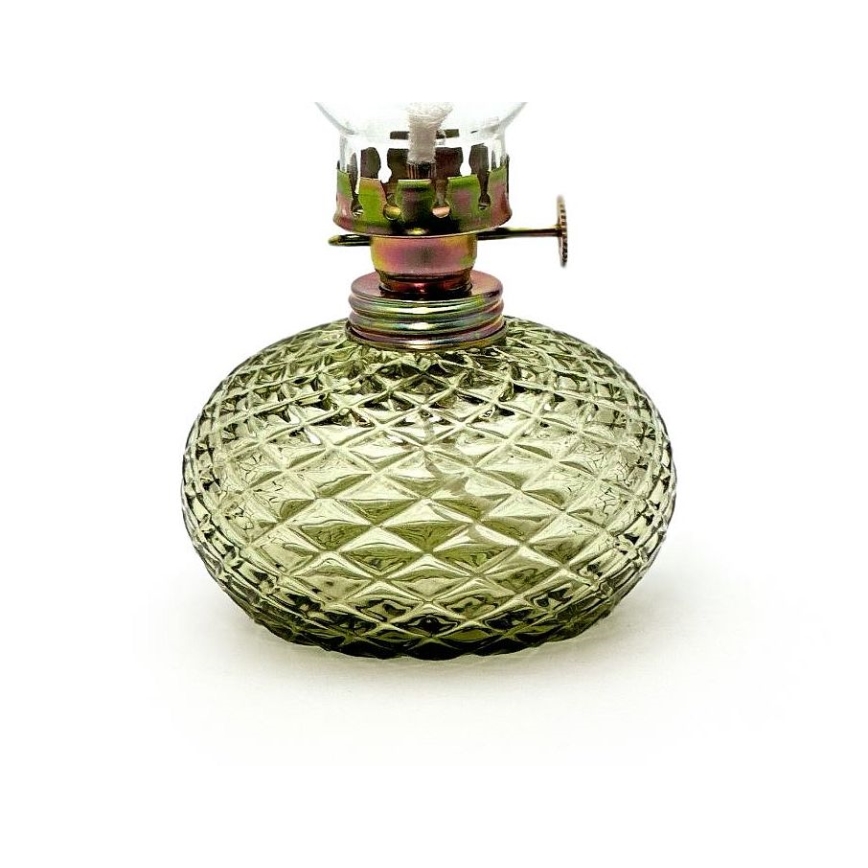 Petroleums lampe Eliška 20 cm skovgrøn