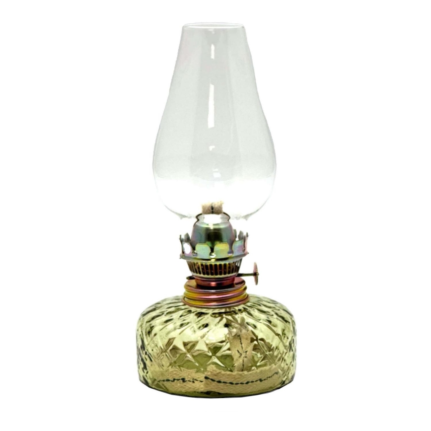 Petroleums lampe JOSEFÍNA 22 cm skovgrøn