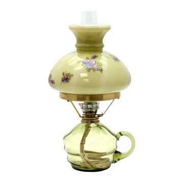 Petroleums lampe KLÁRA 34 cm skovgrøn