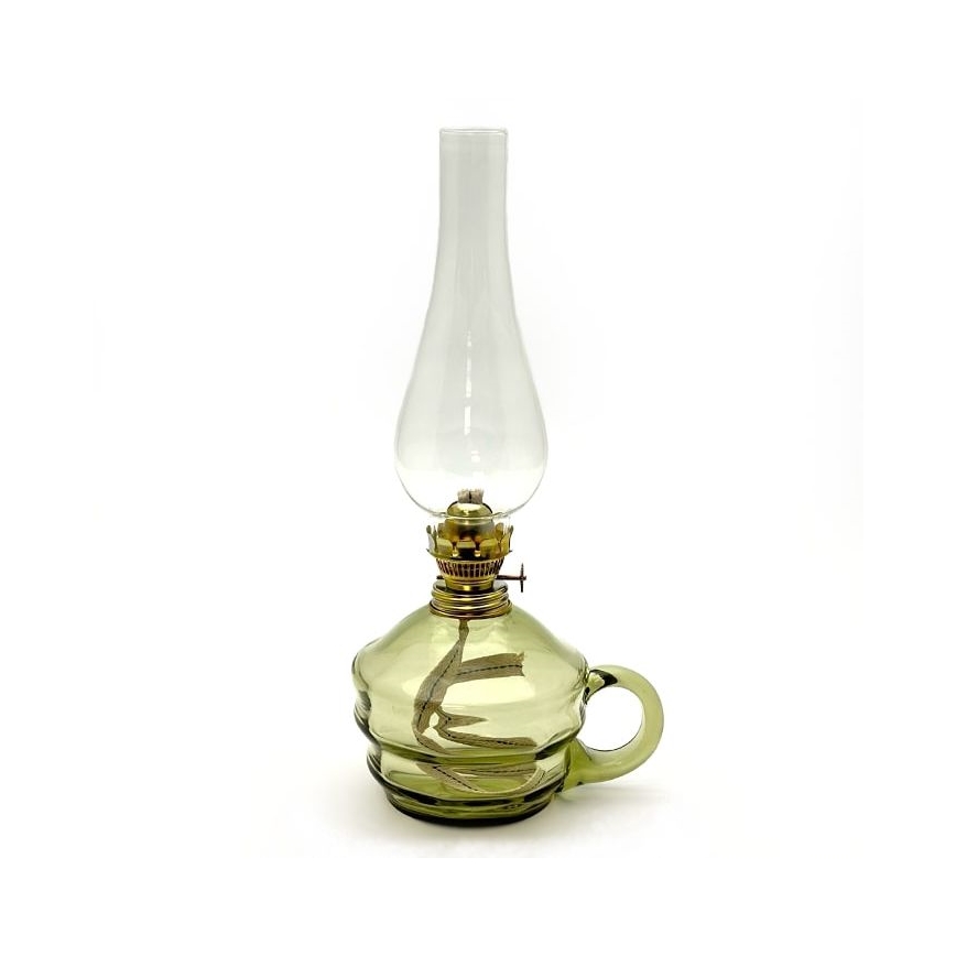 Petroleums lampe KLÁRA 34 cm skovgrøn