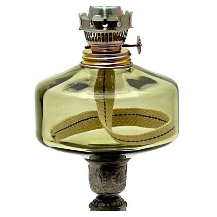 Petroleums lampe LUDMILA 42 cm skovgrøn