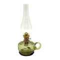 Petroleums lampe MONIKA 34 cm skovgrøn krakeleret
