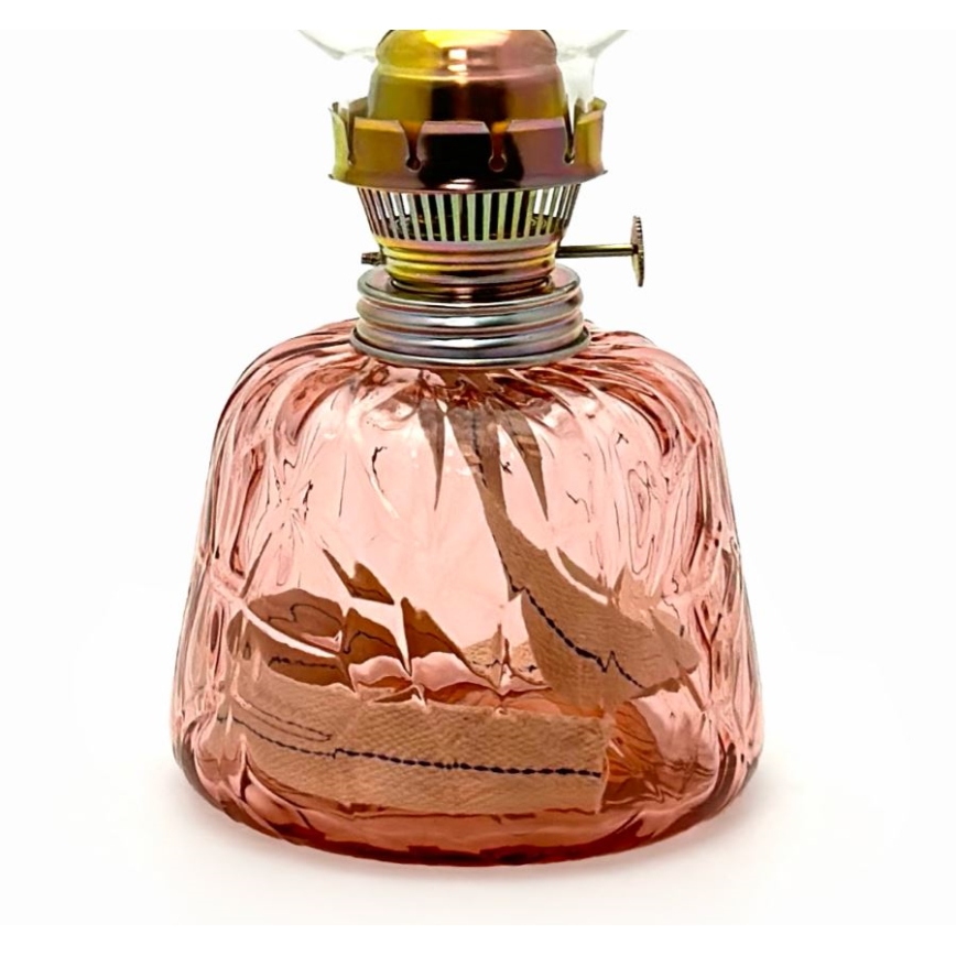 Petroleums lampe POLY 38 cm kobberfarvet