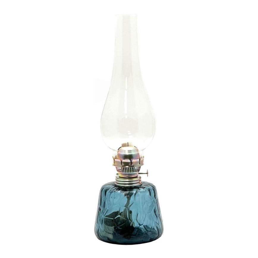 Petroleums lampe POLY 38 cm røg