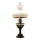 Petroleums lampe RŮŽENA 50 cm skovgrøn med tin dekoration