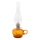 Petroleumslampe MONIKA 34 cm amberfarvet ternet