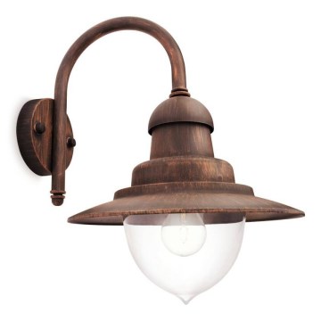 Philips 01652/06/PN - Udendørs væglampe MYGARDEN RAINDROP 1xE27/53W/230V IP44