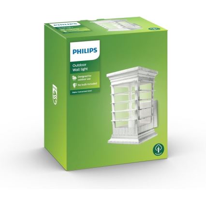 Philips 15280/18/PN - Udendørs væglys PATIO 1xE27/60W/230V IP44
