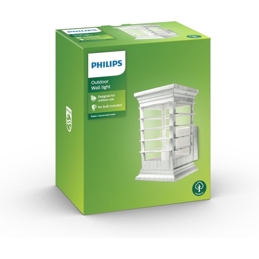 Philips 15280/18/PN - Udendørs væglys PATIO 1xE27/60W/230V IP44