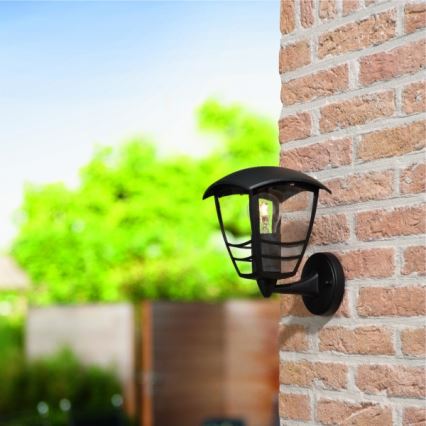 Philips 15380/30/16 - Udendørs væglys MYGARDEN CREEK 1xE27/60W/230V IP44
