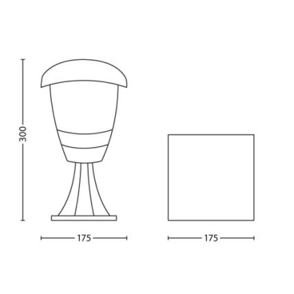 Philips - Havelampe 1xE27/60W/230V IP44