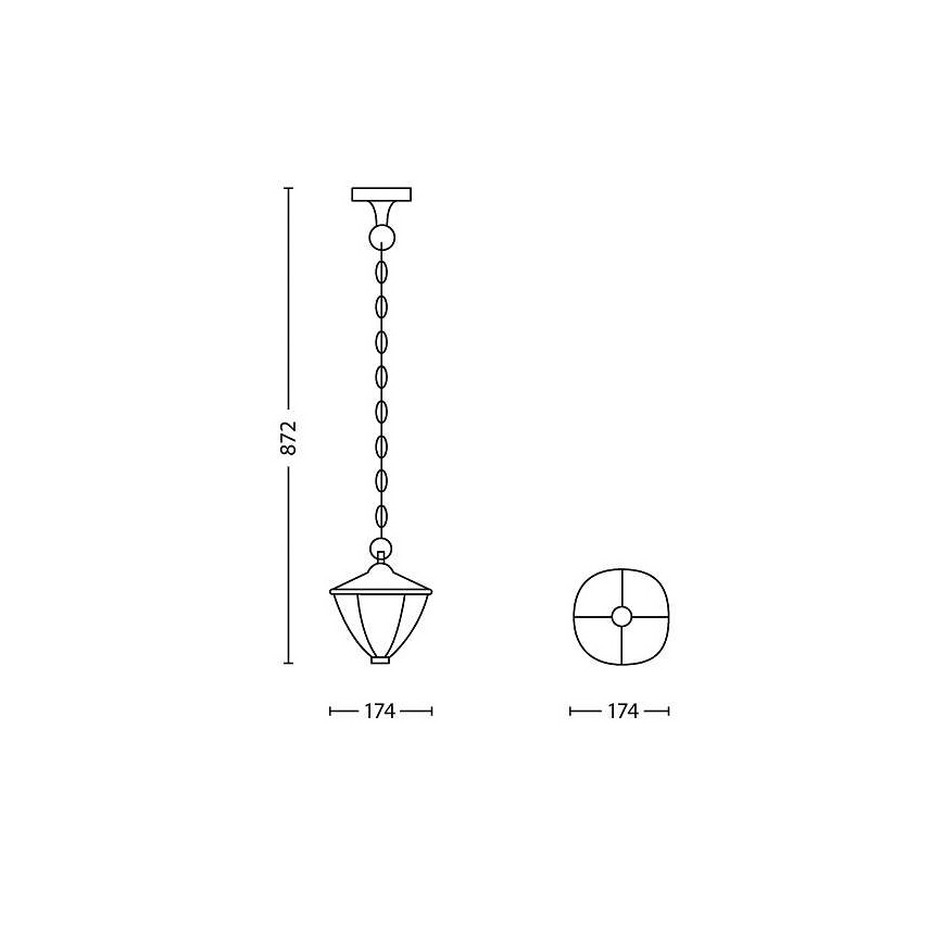 Philips - Udendørs LED belysning 1xLED/4,5W/230V IP44