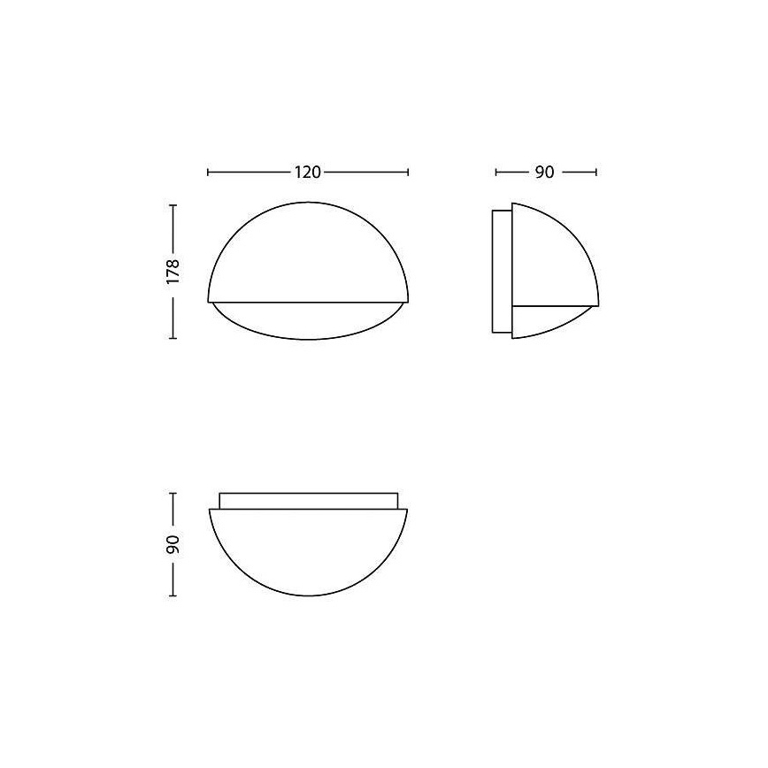 Philips - LED udendørslampe 1xLED/3W/230V IP44