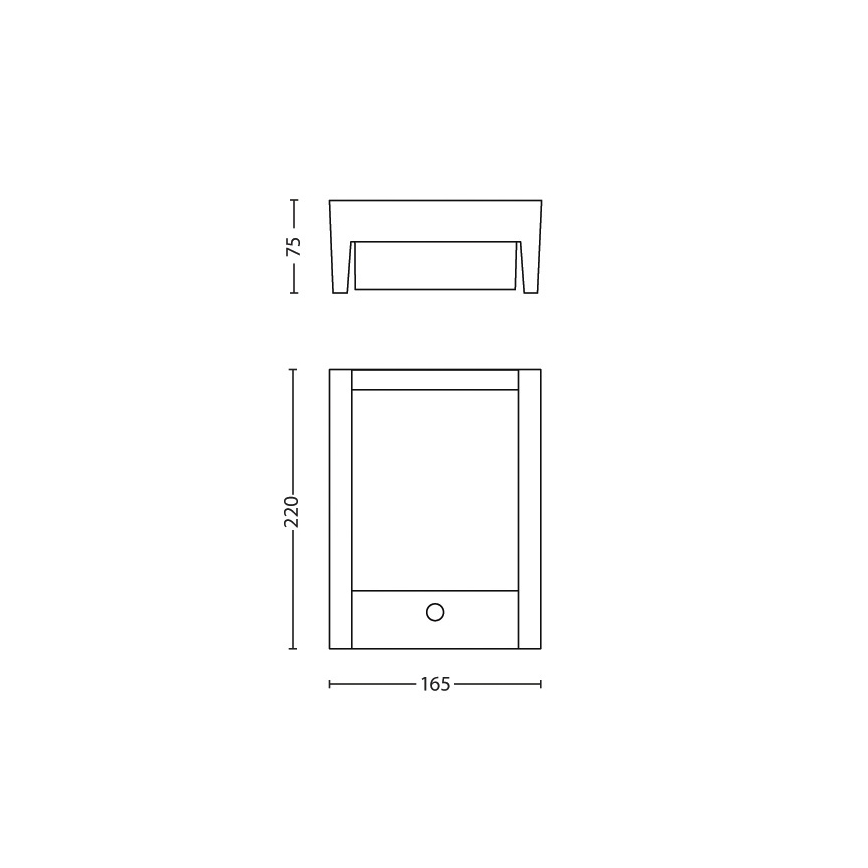 Philips - LED Udendørs væglampe med sensor LED/6W 4000K IP44