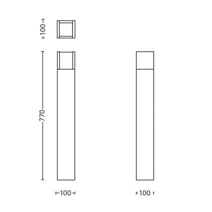 Philips - LED udendørslampe LED/6W/230V 4000K IP44