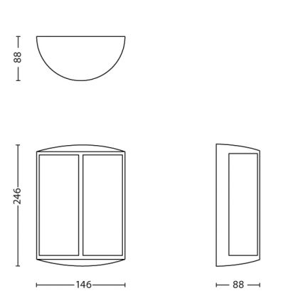 Philips - Udendørs LED væglampe 1xLED/6W IP44