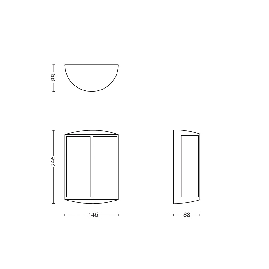 Philips - Udendørs LED væglampe 1xLED/6W IP44