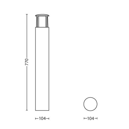 Philips - Udendørs LED lampe 1xLED/6W/230V IP44