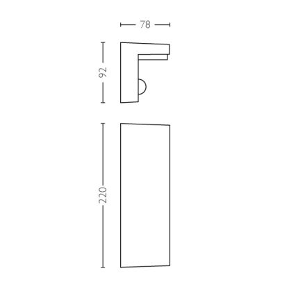 Philips - LED Udendørs væglampe med sensor 2xLED/4,5W/230V 2700K IP44