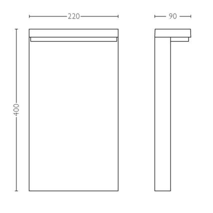 Philips - LED udendørslampe 2xLED/4,5W/230V IP44