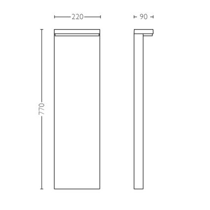 Philips - Udendørs LED lampe 2xLED/4,5W/230V IP44