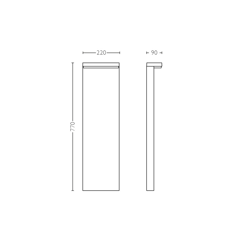 Philips - Udendørs LED lampe 2xLED/4,5W/230V 2700K IP44