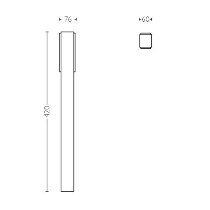 Philips - Udendørs pullertlampe 2xLED/4,5W IP44