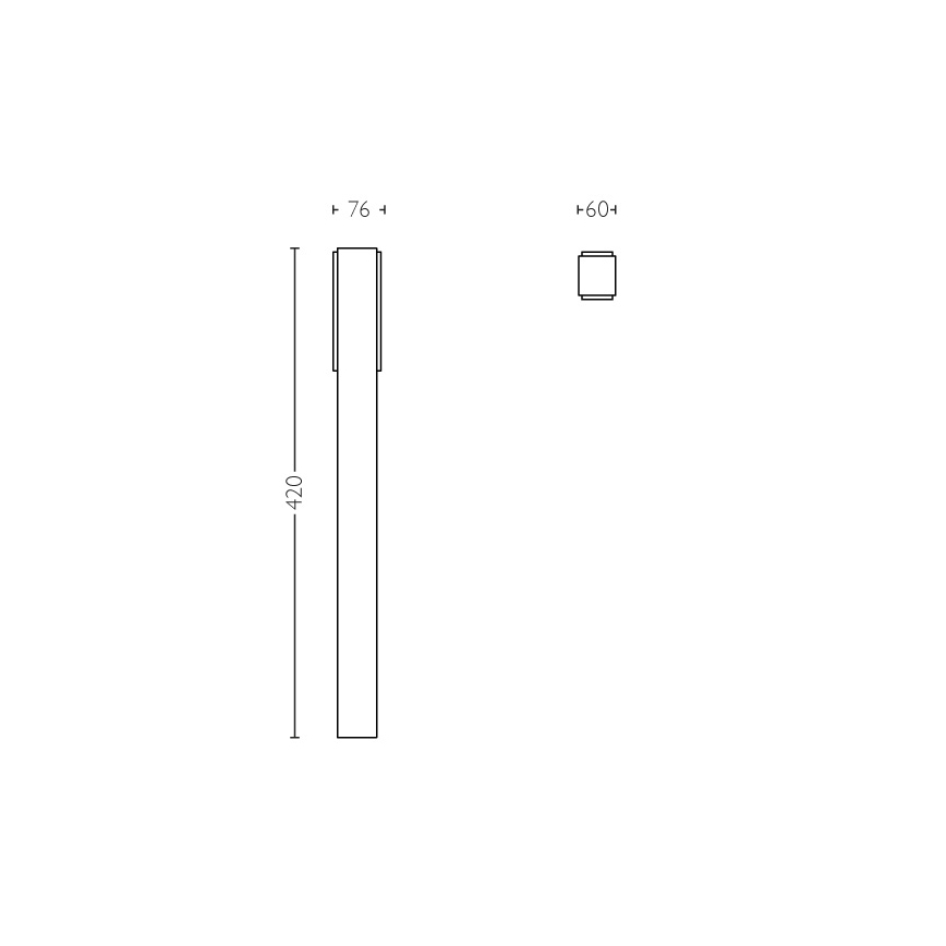 Philips - Udendørs pullertlampe 2xLED/4,5W IP44