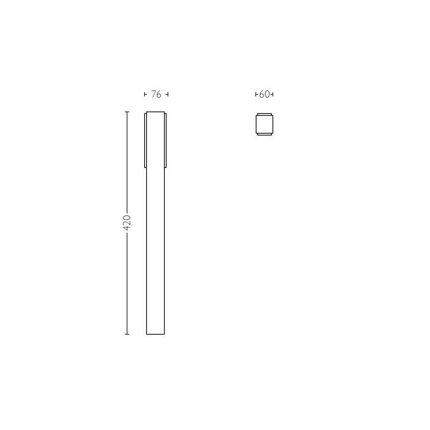 Philips - Udendørs pullertlys 2xLED/4,5W IP44