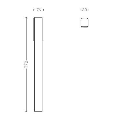 Philips - Udendørs pullertlys 2xLED/4,5W IP44