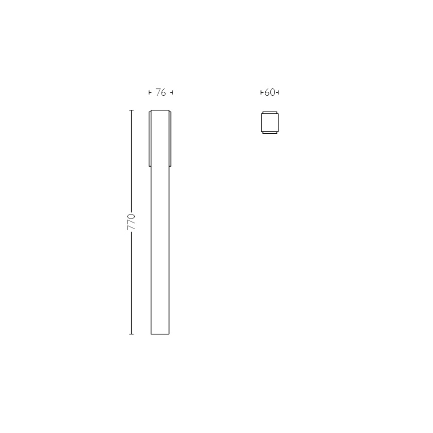 Philips - Udendørs pullertlys 2xLED/4,5W IP44