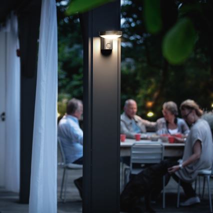 Philips 16491/47/P0 - Udendørs LED væglampe med sensor MYGARDEN COCKATOO 1xLED/8W/230V IP44