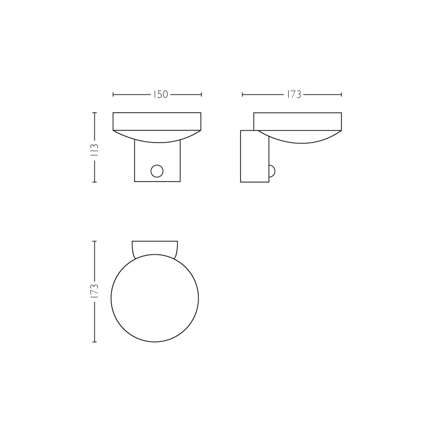 Philips 16491/47/P0 - Udendørs LED væglampe med sensor MYGARDEN COCKATOO 1xLED/8W/230V IP44